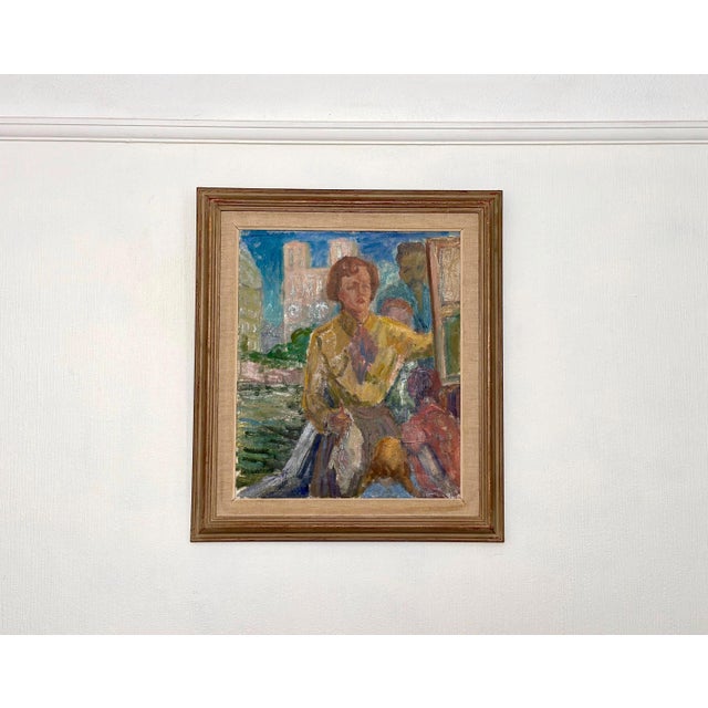 Margareta Wallin Kylander, Women in Yellow, 1960s, Oil on Canvas, Framed For Sale - Image 15 of 15