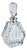 Vintage French Cut Crystal Decanter with Silver Mount, 1950s For Sale