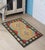 Abstract Retro Turkish Kilim Black Hand-Woven Wool Rug For Sale - Image 3 of 9