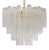 Murano Clear Glass Tronchi Chandelier, 1990s For Sale