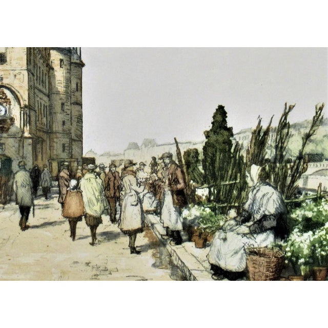 Impressionist Tavik Frantisek Simon, Quai aux Fleurs, 1922 For Sale - Image 3 of 7