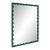 Scalloped Green Retangle Mirror For Sale