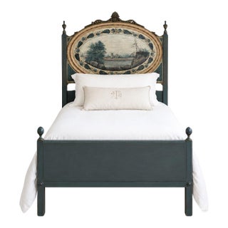 19th Century Dutch Neoclassical Louis XVI Painted Bed For Sale