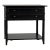 NOIR Colonial 2-Drawer Side Table in Distressed Black For Sale