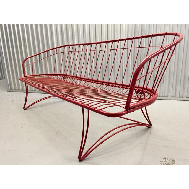 Homecrest MidCentury Modern Metal Patio Sofa Chairish