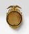 Vintage Sexton Federal Style Gold Gilt Metal Convex Bullseye Eagle Mirror For Sale - Image 4 of 6