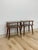 Vintage End Tables MCM Atomic Two-Tier Wood Laminate Pair Retro Accent For Sale - Image 4 of 15