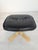 Adjustable Leather Armchair with Ottoman in Black, 1975 For Sale - Image 11 of 18