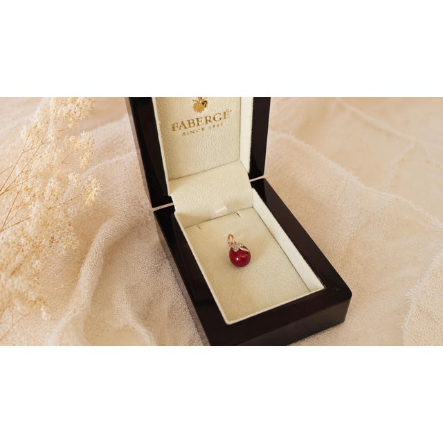 Early 20th Century Rare Purpurin Egg Pendant With Diamonds by Anders Nevalainen, St. Petersburg For Sale In Cleveland - Image 6 of 11