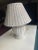 White Vintage 1970s Made in Usa White Wicker Table Lamp For Sale - Image 8 of 8