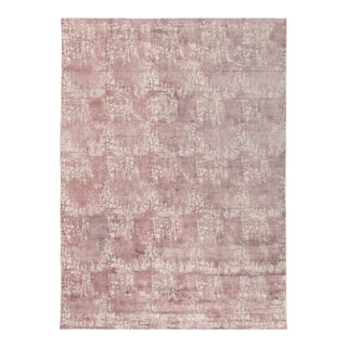 Toupe Modern Silk Rug For Sale