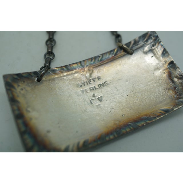 Antique Sterling Silver Bourbon Scotch Sherry Rye Liquor Decanter Labels 50g - Set of 4 For Sale - Image 12 of 12