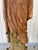 Sand Antique Huge Carved Polychrome Wood Buddha Buddhist Monk on Lotus For Sale - Image 8 of 12