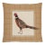 Strutting Pheasant Right Tapestry Cushion With Feather Filler - 46x46cm (18"x18") For Sale