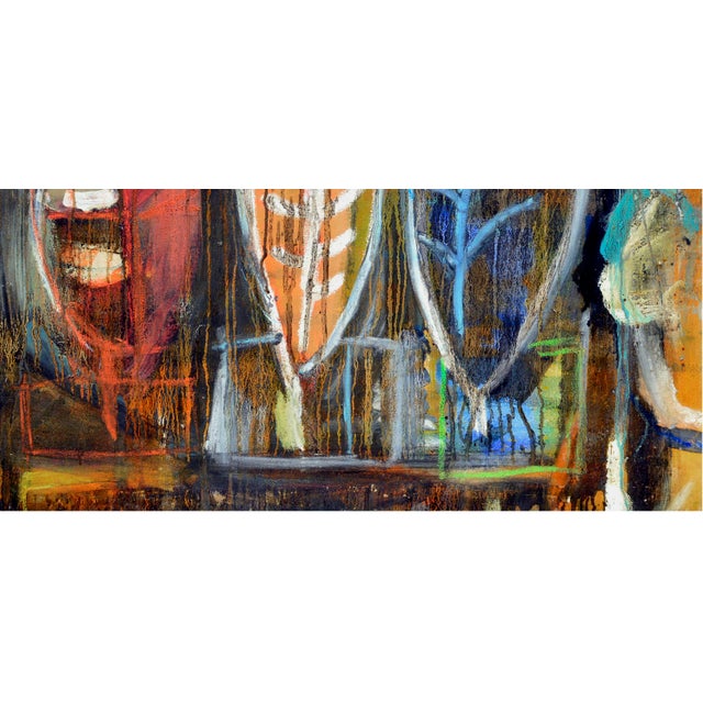 2000 - 2009 "Three Mysteries" - Abstract Expressionist Composition in Oil on Canvas by Kristin Cohen For Sale - Image 5 of 8