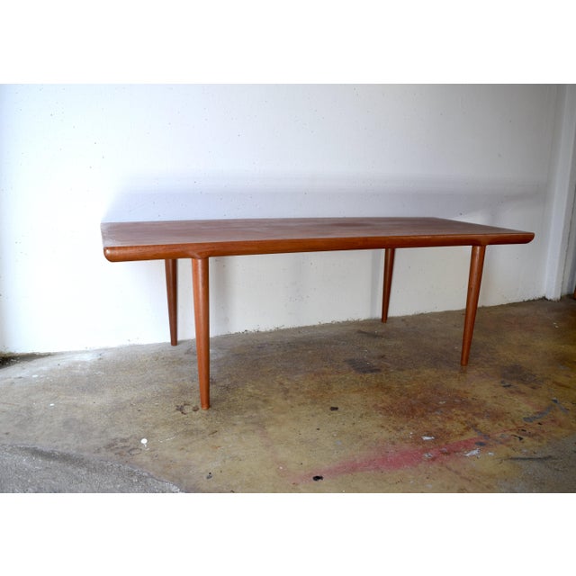 Brown Danish Teak Coffee Table, 1960s For Sale - Image 8 of 8