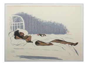 Al Hirschfeld Harlem Coco Venus Limited Edition Lithograph Print