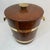 Vintage Vermillion Solid Walnut Ice Bucket. This mid-century modern piece is great for your bar cart or as a hostess gift...