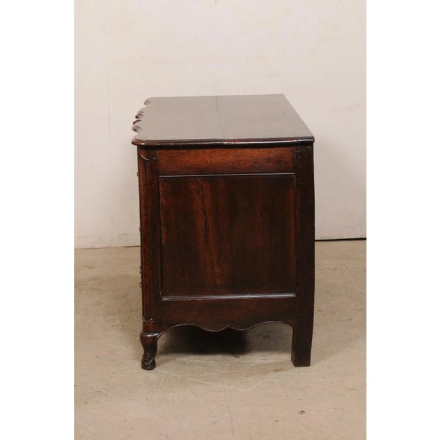 Wood 18th Century Rococo Period Serpentine Commode, France For Sale - Image 7 of 13