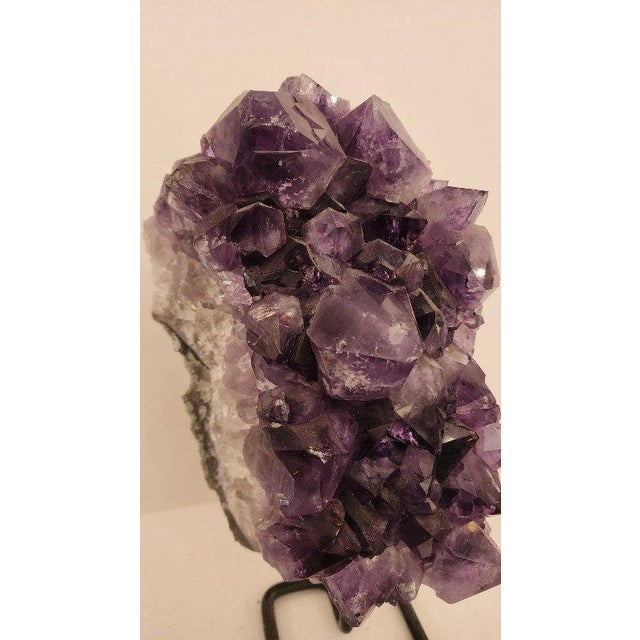 Mid 19th Century Amethyst Cluster on Stand For Sale In Dallas - Image 6 of 7