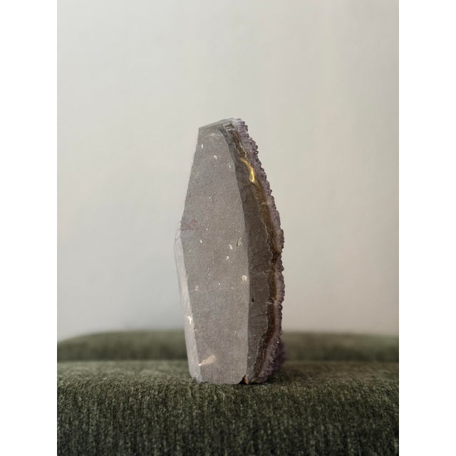 Natural Freestanding Amethyst Geode Crystal Specimen For Sale - Image 4 of 5