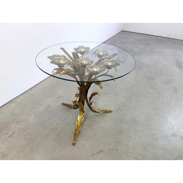 1960s Vintage Side Table in the style of Coco Chanel by Hans Kögl, 1960s For Sale - Image 5 of 11