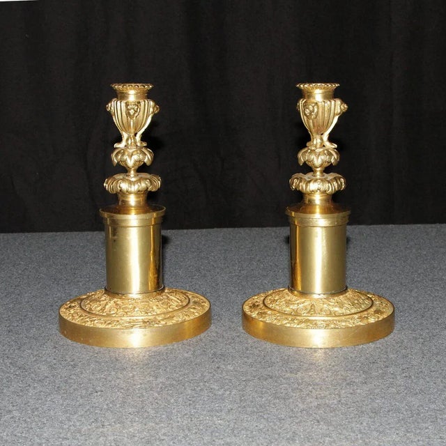 19th Century Antique Russian Neoclassic Candlesticks - a Pair For Sale - Image 5 of 8
