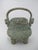 Early 20th Century Chinese Bronze Ware Ritual Wine You Vessel Taotie Footed Pot With Handle & Lid For Sale - Image 5 of 16