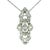 Metal Art Deco Platinum Diamond Filigree Pendant Necklace, Circa 1925 For Sale - Image 7 of 9