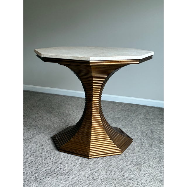 Late 20th Century Late 20th Century Bunny Williams Home Hourglass Table (Gold) For Sale - Image 5 of 8