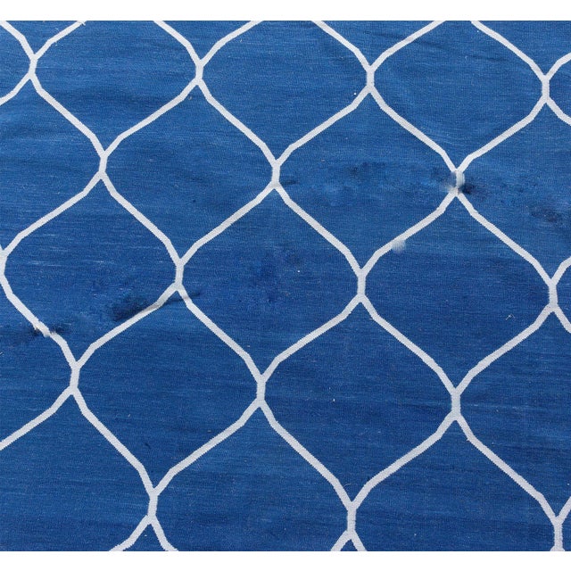 Contemporary Capri Indian Dhurrie Handmade Rug by Doris Leslie Blau For Sale In New York - Image 6 of 8