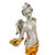 Plastic Monumental 24" Italian Baroque Style Silvered & Parcel-Gilt Cherub Candleholders - A Pair For Sale - Image 7 of 10