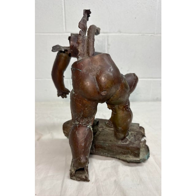 Vintage Daniel Vance Bronze Brutalist Sculpture Statue Disarticulated Baby Doll For Sale In New York - Image 6 of 14