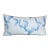Blue & White Silk Printed Asian Decorative Bolster Pillow For Sale