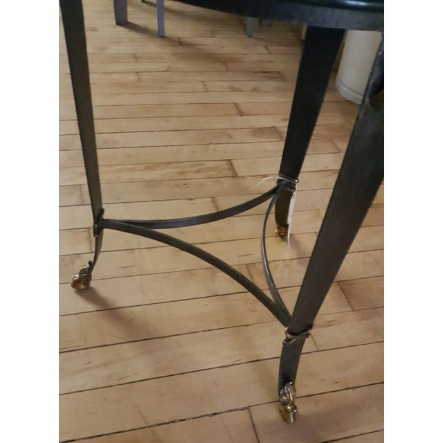 Maitland-Smith Glass Top Occasional Table For Sale - Image 9 of 13