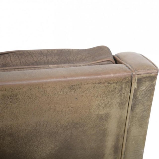 Model 2207 Lounge Chair in Patinated Leather by Børge Mogensen, 1970s For Sale - Image 15 of 18