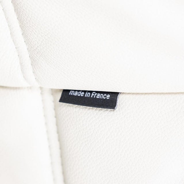 Modern Cream Leather Togo 2-Seater Sofa by Michel Ducaroy for Ligne Roset, 2000 For Sale - Image 3 of 18