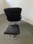 Mid-Century Modern Vintage 1999 Ikea "Malung" Leather Lounge Chair and Ottoman For Sale - Image 3 of 4
