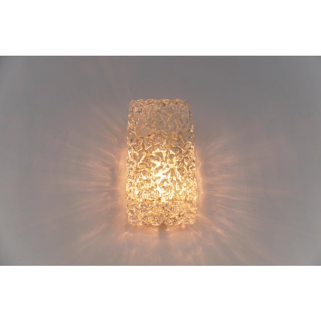 Metal Small Glass Wall Lamps from Limburg, Germany, 1960s, Set of 3 For Sale - Image 7 of 13