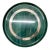 Large Mid-Century Italian Round Green Bakelite and Steel Serving Tray, 1980s For Sale - Image 6 of 18