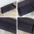 Vintage Mid-Century Modern Modified Lawson Style Sofa Black Frieze Fabric & Channeled Back For Sale - Image 9 of 13