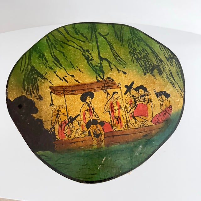 This unusual piece could be many things.. a plant stand, step stool, low drinks side table, or table riser. It has a...