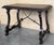 19th Century Ebonized Baroque Spanish Side or Desk Table with Lyre Legs For Sale - Image 4 of 18