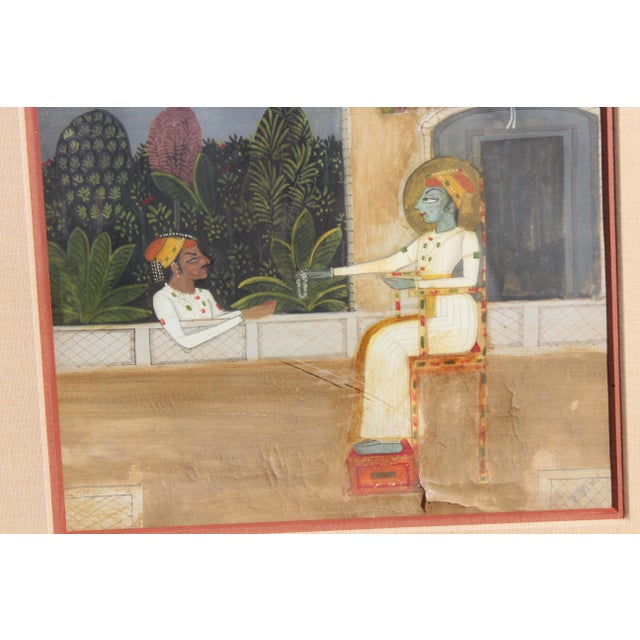 Early 19th Century 18th C. Indian Gouache Painting For Sale - Image 5 of 12