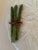 A charming Italian ceramic asparagus serving platter by Vietri, beautifully crafted in the form of a large cabbage leaf...