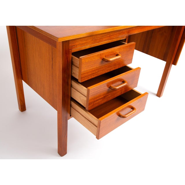 Danish Modern Sliding Top Desk For Sale In Seattle - Image 6 of 9