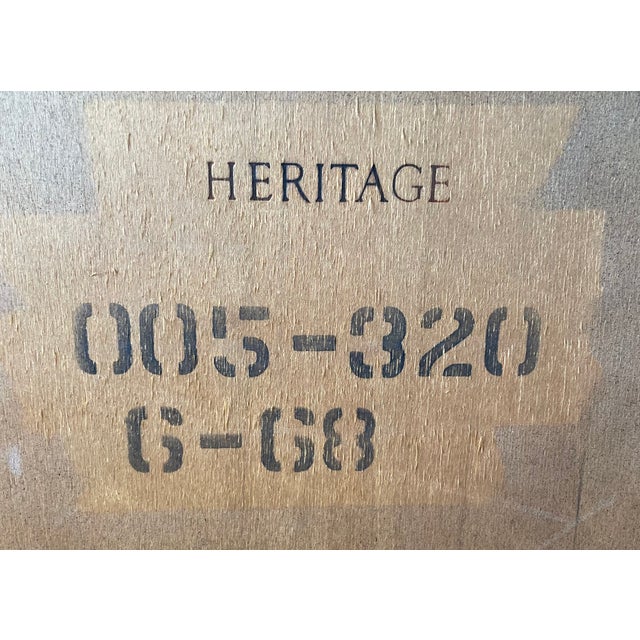 Heritage Furniture French Regency Black Lacquered Wedge Table For Sale - Image 12 of 13