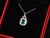 Mid-Century Modern Late 20th Century Certified Natural 2.06cts Emerald & Diamond 18k White Gold Pendant Charm For Sale - Image 3 of 11