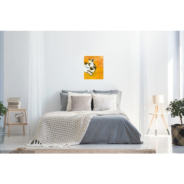 Orange Cats Drawing by Martha Holden For Sale - Image 4 of 6