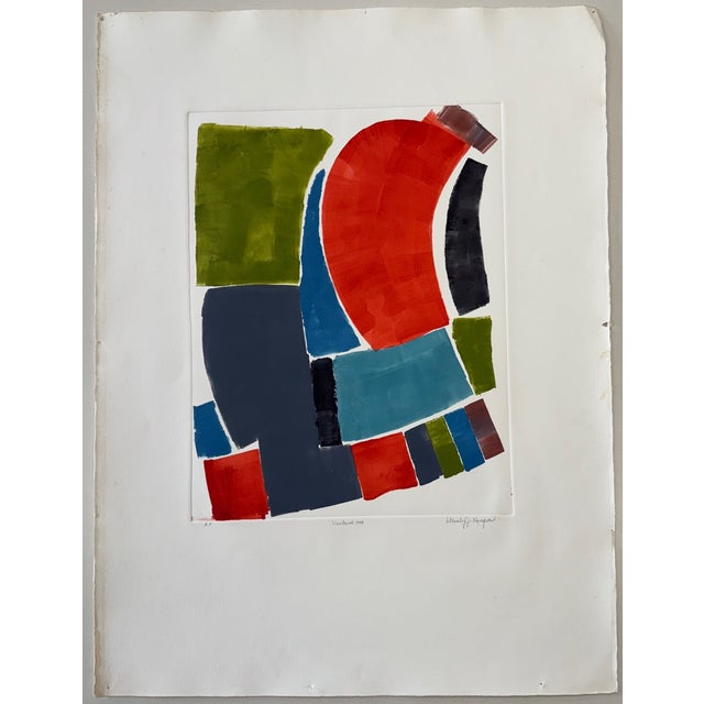 "Venture One", Abstract Expressionist, Original Silkscreen Print on Paper, Artist Stanley J. Krupa For Sale - Image 15 of 17